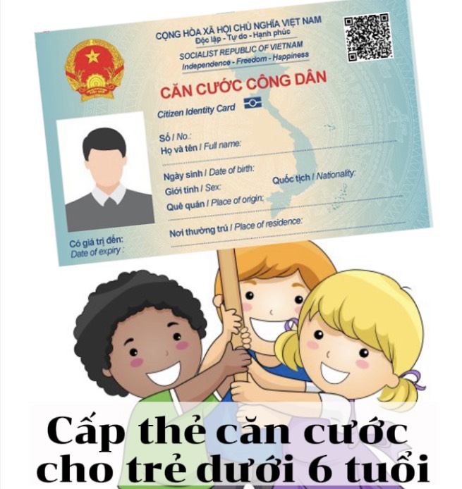 Hướng dẫn cách làm thẻ căn cước online cho trẻ em dưới 6 tuổi